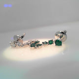 18K White Gold 0.80ctw Jacket Earrings