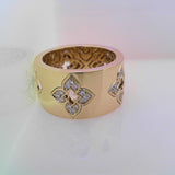 18K Yellow Gold 0.20ctw Diamond Right Hand Ring