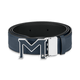 MontBlanc Belt Shiny Palladium Black 129449