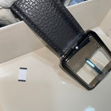 Montblanc shiny light gold Leather Belts 131191