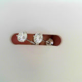 18K White Gold 1.80ctw Diamond Martini / 3-Prong Setting Studs