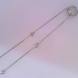 18K White Gold 1.04ctw Diamond Pendant Pendant