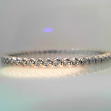 14K White Gold 1.31ctw Diamond Bangle