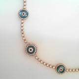 18K Rose Gold 3.59ctw Diamond Tennis Bracelet