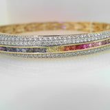 18K Yellow Gold 1.98ctw Diamond Bead Bracelet
