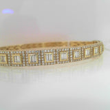 18K Yellow Gold 1.23ctw Diamond Bangle
