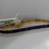 18K Yellow Gold Sapphire12.90ctw Diamond Tennis Bracelet