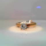 18K Yellow Gold 0.60ctw Diamond Solitaire Ring