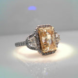 18K White Gold 1.08ctw Diamond Solitaire Ring