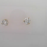 18K Yellow Gold 1.42ctw Diamond Martini / 3-Prong Setting Studs