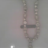 18K White Gold 6.75ctw Diamond Choker Necklace