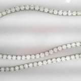 18K White Gold 35.25ctw Diamond Tennis Necklace