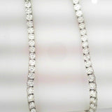 18K White Gold 35.25ctw Diamond Tennis Necklace