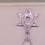 18K White Gold 10.18ctw Diamond Religious Pendant