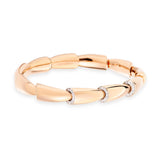 18K Rose Gold 0.16ctw Diamond Bangle
