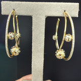 Diamond HOOPS Earring