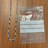 18K White Gold 6.13ctw Diamond Chain Necklace