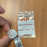 18K White Gold 6.68ctw Diamond Solitaire Ring