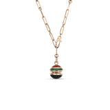 18K Rose Gold 0.15ctw Diamond Chain Necklace