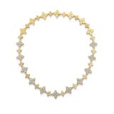 18K Yellow Gold  3.20ctw Diamond Choker Necklace