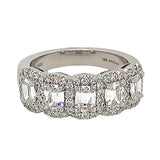 18K White Gold 2.90ctw Diamond Solitaire Ring