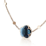 18K Rose Gold 0.09ctw Diamond BonTom Charm Necklace