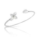18K White Gold 0.76ctw Diamond Chain Petit garden bracelet