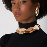 18K Rose Gold Choker Necklace