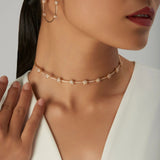 18K Rose Gold 1.56ctw Diamond Choker
