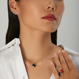 18K Rose Gold 0.04ctw Diamond Pendant Necklace