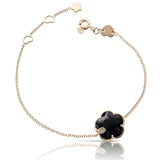 18K Rose Gold 0.04ctw Diamond Petit Joli Charm Bracelet