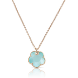 18K Rose Gold 0.04ctw Diamond Chain Necklace