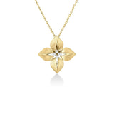 18K Yellow Gold 0.17ctw Diamond Necklace