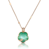 18K Rose Gold 0.21ctw Diamond Chain Necklace