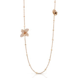 18K Rose Gold 1.12ctw Diamond  Giardini Segreti Necklace