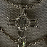 18K Yellow Gold 4.25ctw Diamond Cross Pendant
