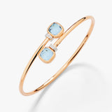18K Rose Gold 0.02ctw Diamond Bangle