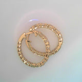 Diamond HOOPS Earring