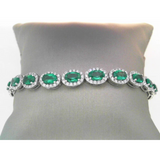 18K White Gold 3.55ctw Diamond Bracelet