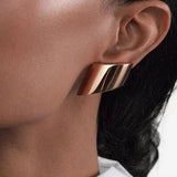 18K Rose Gold Vague Earclips Studs