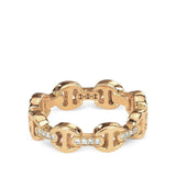18K Rose Gold 0.07ctw Diamond Halfway Ring