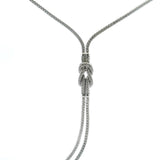 Sterling Silver Silver 0.29ctw Diamond Y Shaped Necklace