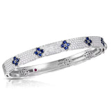18K White Gold 1.75ctw Diamond Bangle