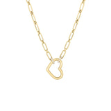 18K Yellow Gold 0.09ctw Diamond Chain Necklace