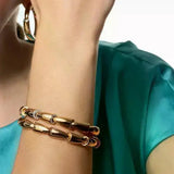 18K Rose Gold 0.16ctw Diamond Bangle