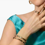 18K Rose Gold 0.16ctw Diamond Bangle