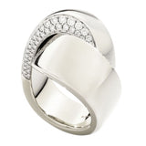 18K White Gold 0.67ctw Diamond Right Hand Ring