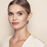 18K White Gold 0.07ctw Hoops Earrings