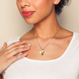 18K Yellow Gold 0.17ctw Diamond Necklace