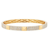 18K Yellow Gold 2.00ctw Diamond Bangle